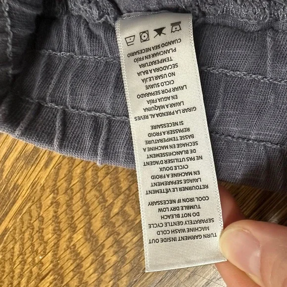 Splendid Women's Jogger Pants Size M Charcoal Linen Blend Drawstring Waist‎ - Picture 12 of 14